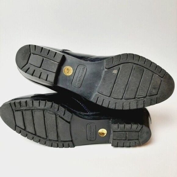 PERTTI PALMROTH Vintage Rain Boots Navy & Teal Sz 6.5 - Picture 9 of 9